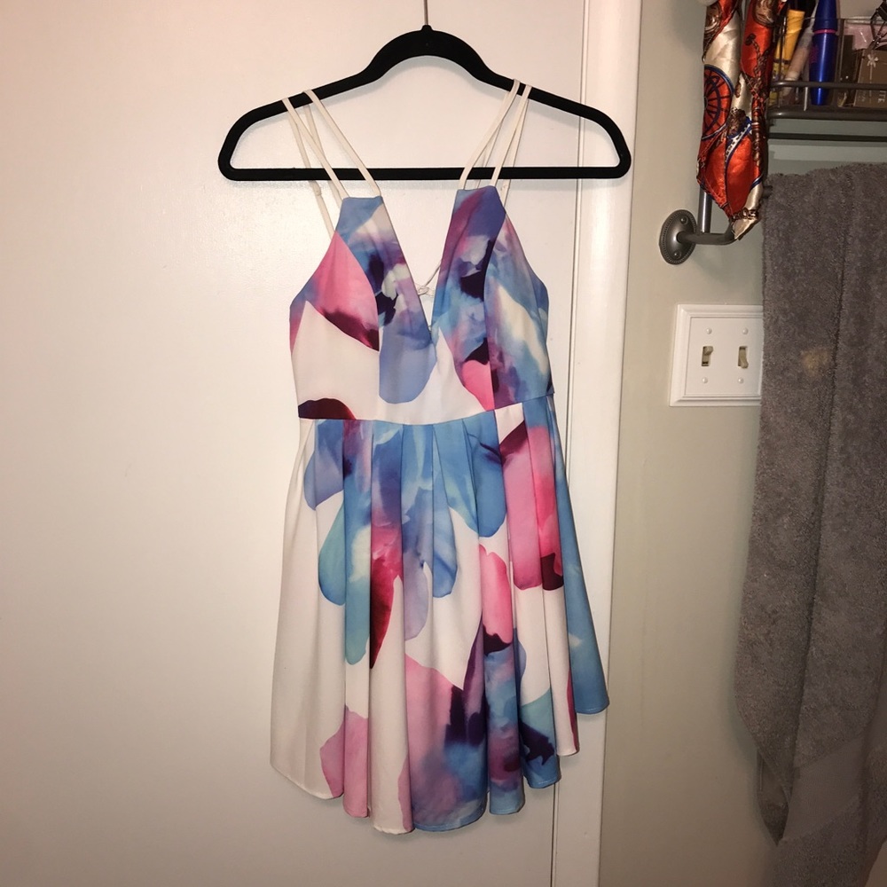 Multi color mini dress